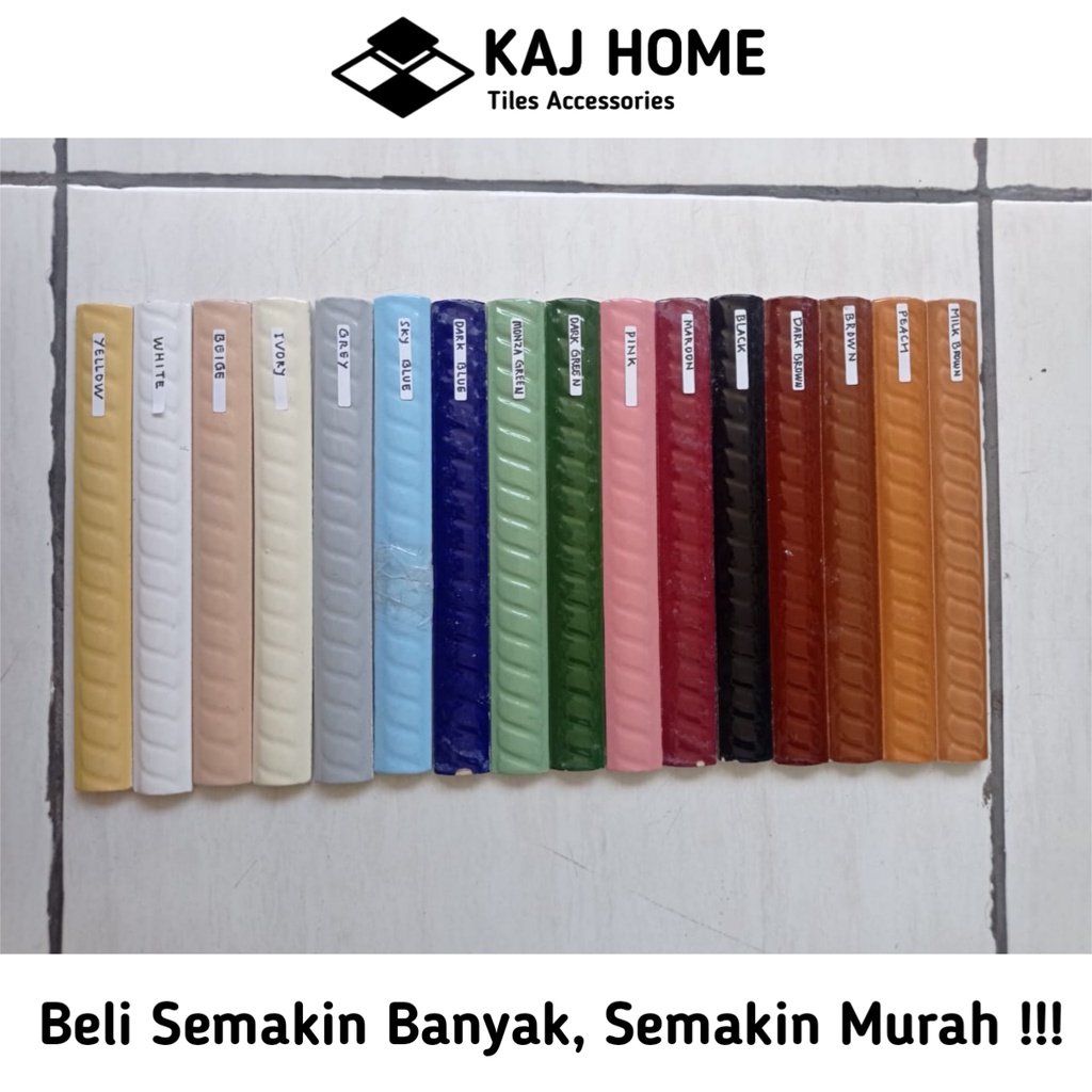 Lis keramik kuku macan polos & ulir 20 cm import