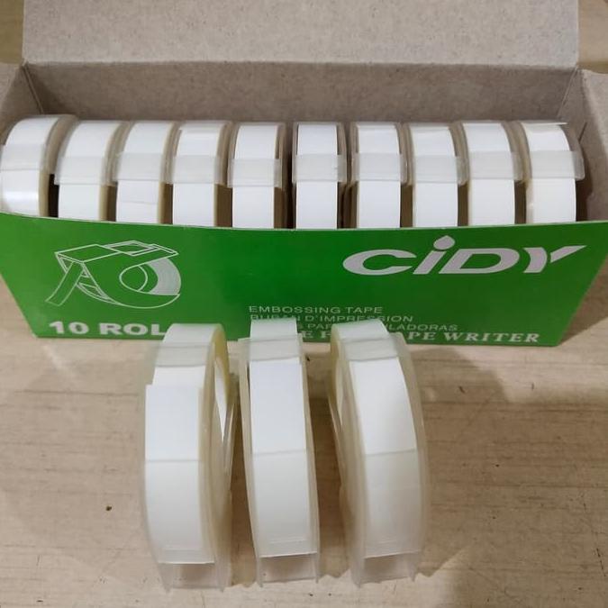 

[PRODUK 06CIZ] Cidy Emboss Label Tape BYM