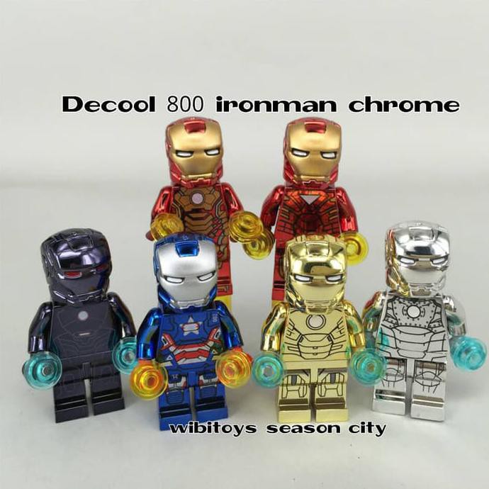 lego chrome iron man