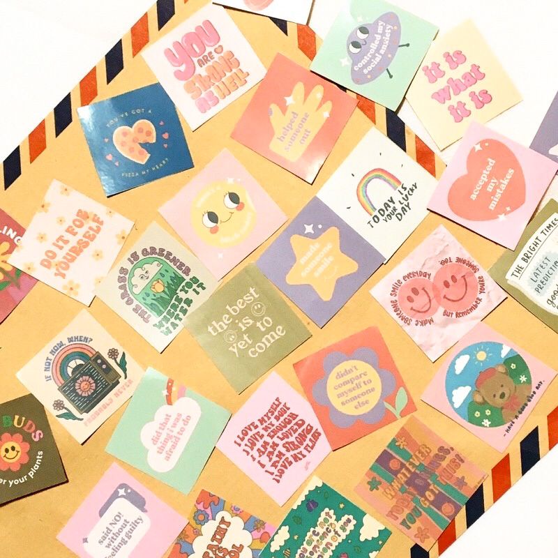 

Sticker Positive Word / Self Affirmation/ Self love / Stiker / Label / Self reminder