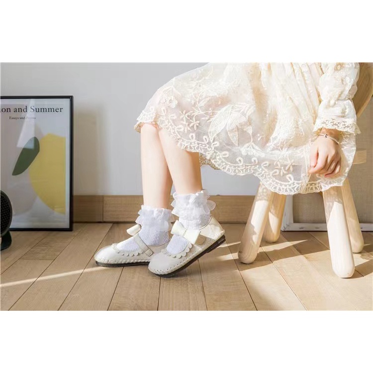 NEW Kaos Kaki Anak Import Renda 1 Pasang Permium
