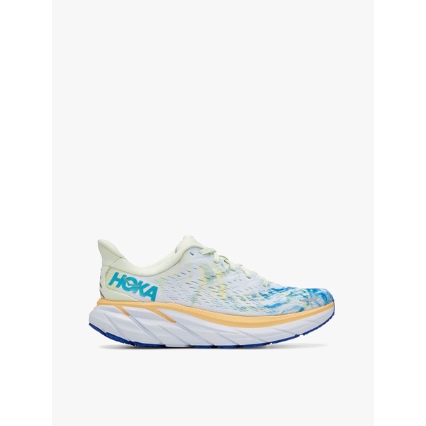 Hoka Clifton 8 Women's Running Shoes - White original asli murah diskon