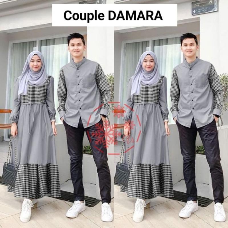 Nizar Couple Baju Couple Cewek Cowok Muslim Hijab Model Terbaru 2022 Baju Kopel Gamis Dan Kemeja Sua