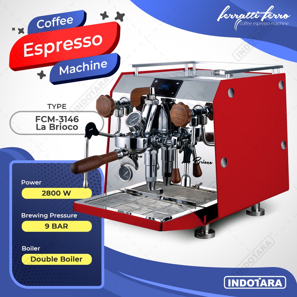 Mesin Kopi Ferratti Ferro Espresso Machine / FCM3146 La Brioco