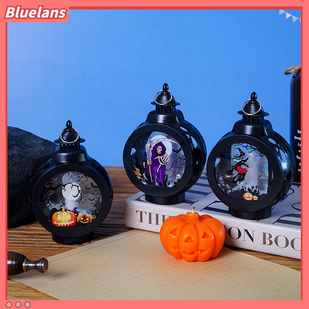 (In Stock) Lampu Lentera LED Bentuk Labu Halloween Tahan Air