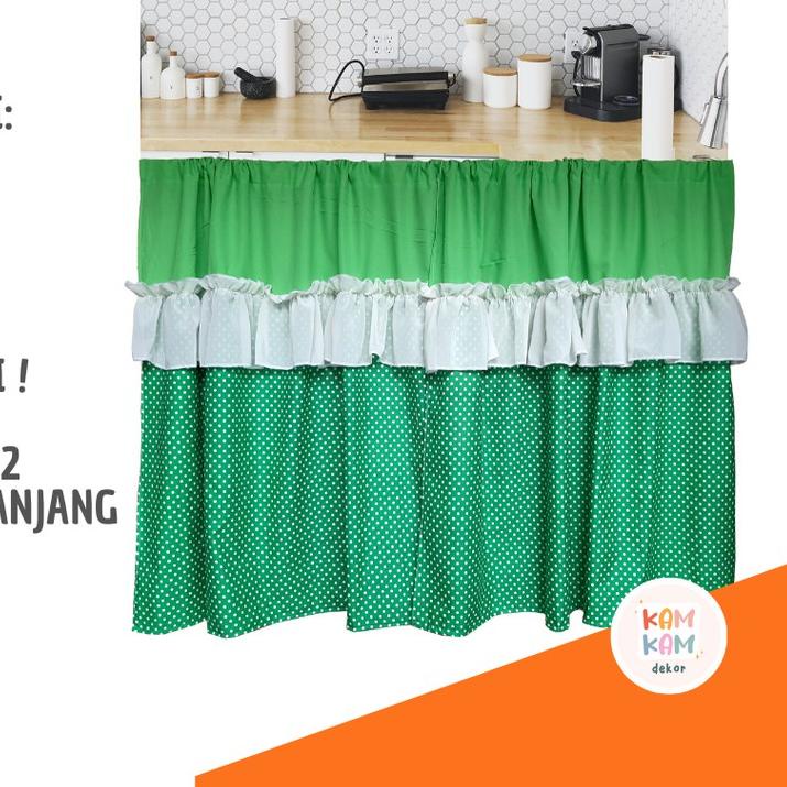 ✤ GORDEN KOLONG DAPUR MOTIF POLKADOT MURAH ⅍