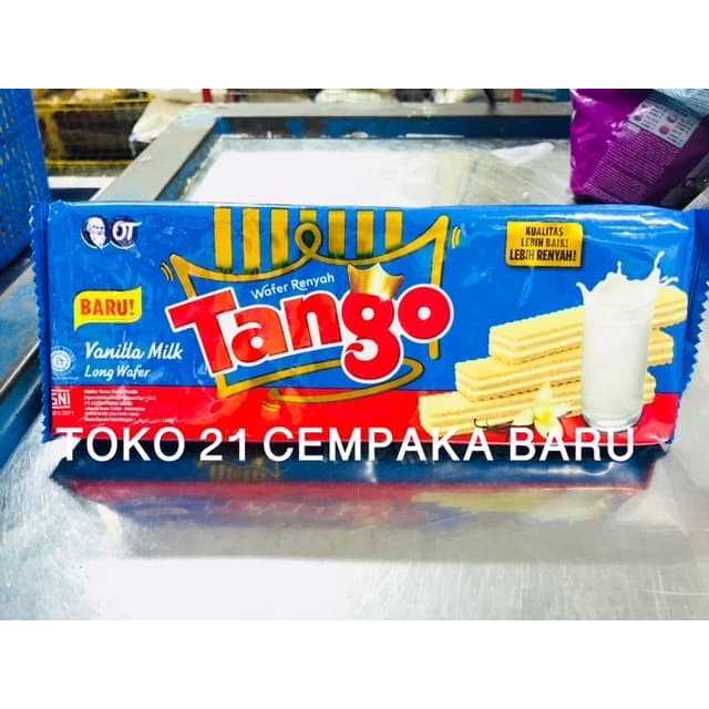 

Tango Wafer VANILLA MILK 130 gram | Biskuit Tango Vanila Susu Murah 130g