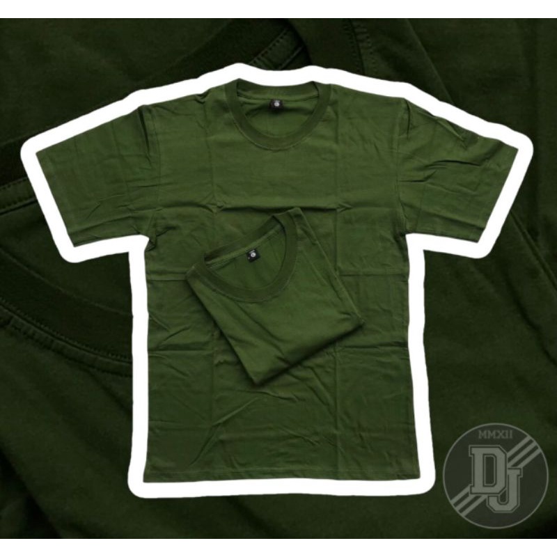 KAOS OBLONG POLOS PRIA WANITA HIJAU TNI HIJAU TOSCA HIJAU BOTOL TERBARU