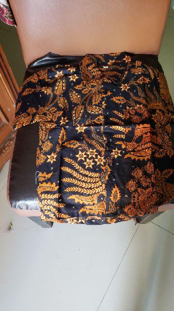 Batik Couple Keluarga Sania Ruffle Ori Ndoro Jowi Dnt Motif Manggar