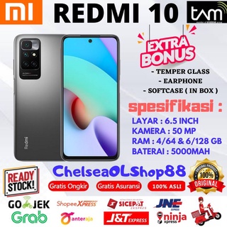 redmi note 10 redmi 10 ram 6128gb 464gb garansi resmi xiaomi indonesia