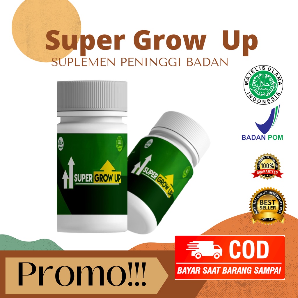 

SUPER GROW UP – Peninggi Badan Original Terlaris / susu penambah tinggi badan