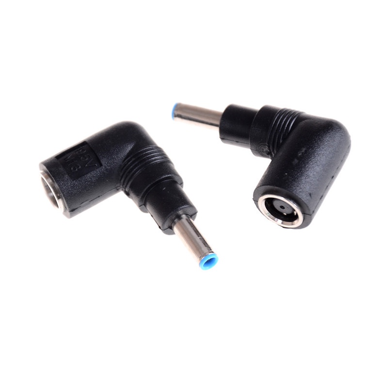 {LUCKID}2Pcs DC Power Cable 7.4*5MM Female To 4.5*3MM Central Pin Adapter For HP Dell