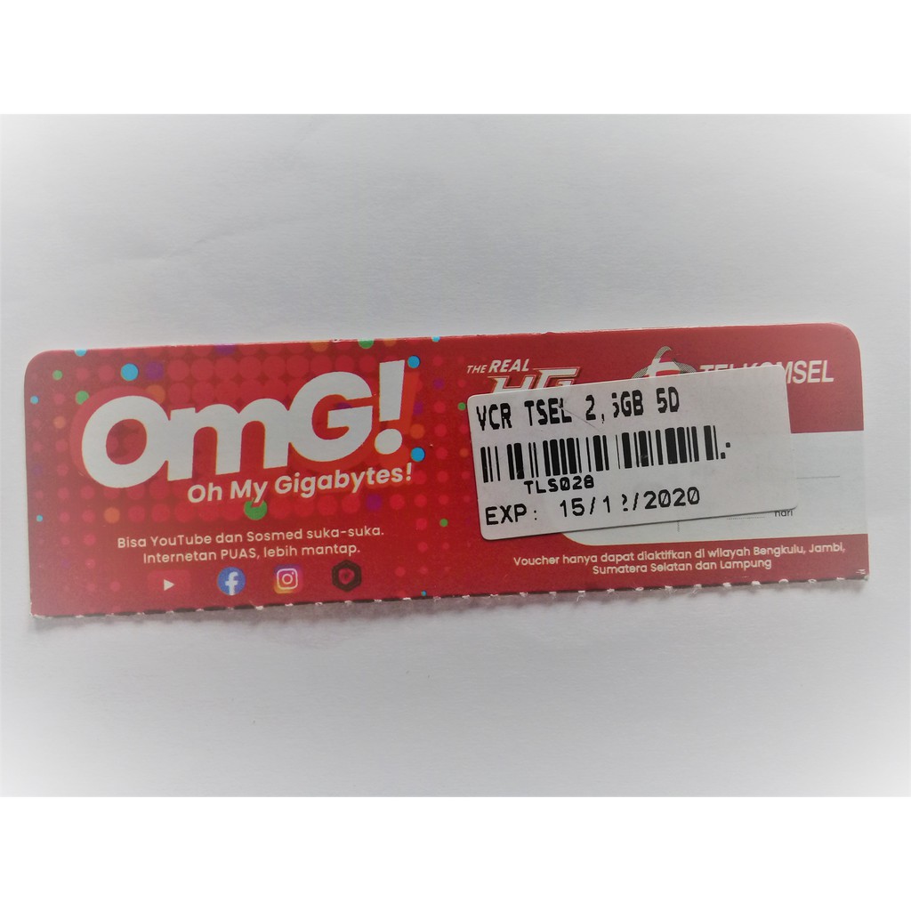 Voucher Telkomsel 2 Gb