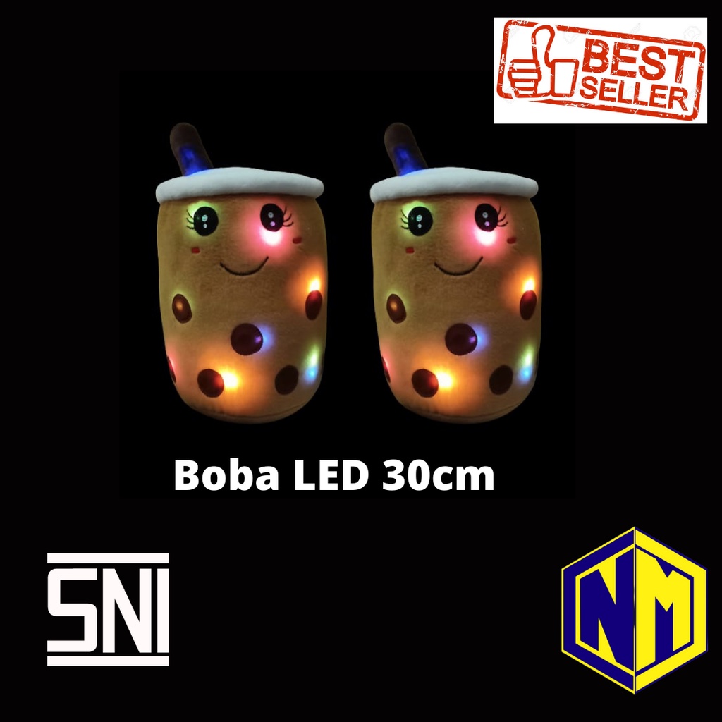 Boneka Boba Bantal Boba Tinggi 30 cm SNI LED Thumbler Boneka Boba lucu  Murah Banget