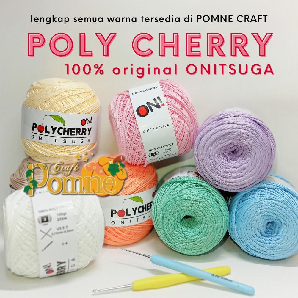 Grosir Polycherry - Benang Rajut Onitsuga Poly Cherry Harga 1 Pak Warna Yang Sama Polycherry