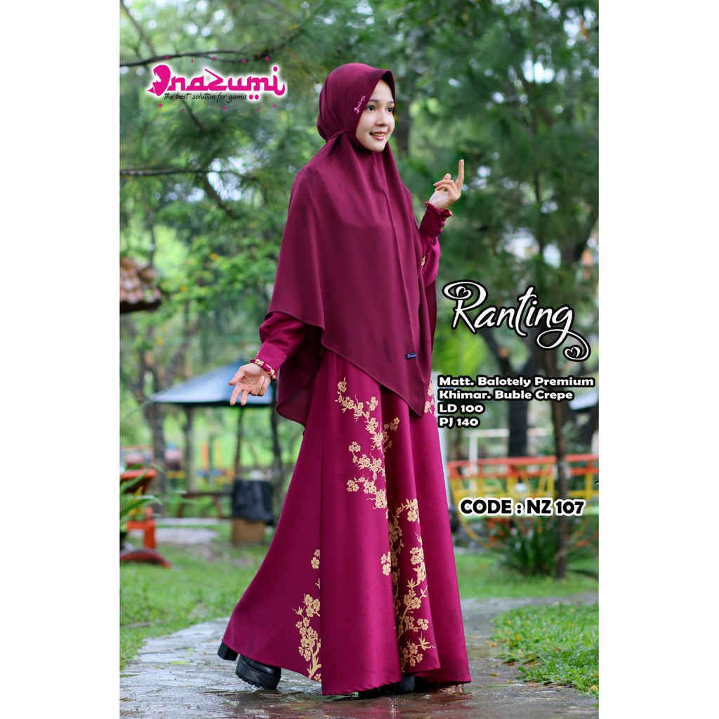 Gamis Ranting By Nazumi Shopee Indonesia