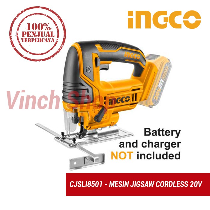 GERGAJI JIGSAW JIG SAW MESIN GERGAJI LISTRIK JIGSAW CORDLESS BATERAI GERGAJI TANGAN INGCO