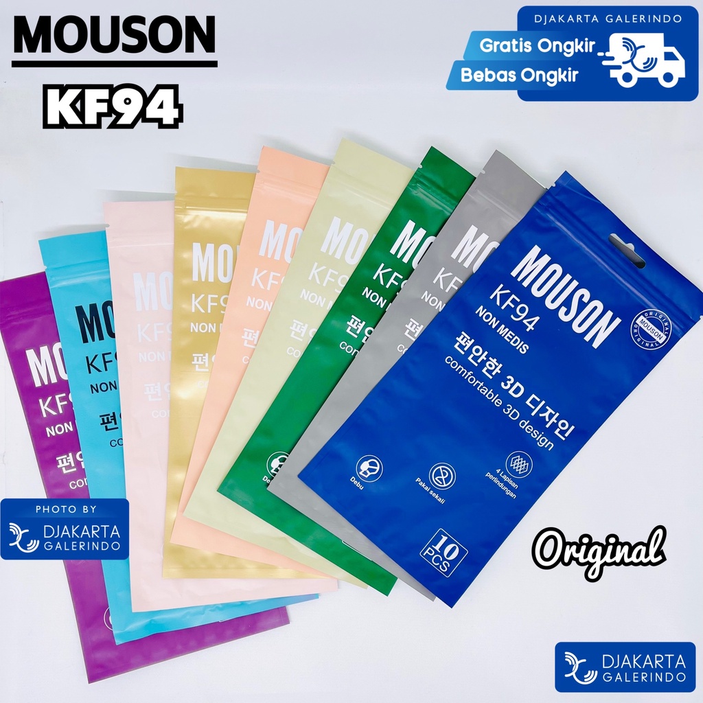 Masker KF94 MOUSON 4Ply Original isi 10Pcs