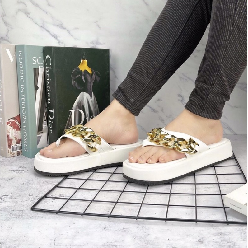 wedgesjepit z666 sepatu sendal wanita import realpict