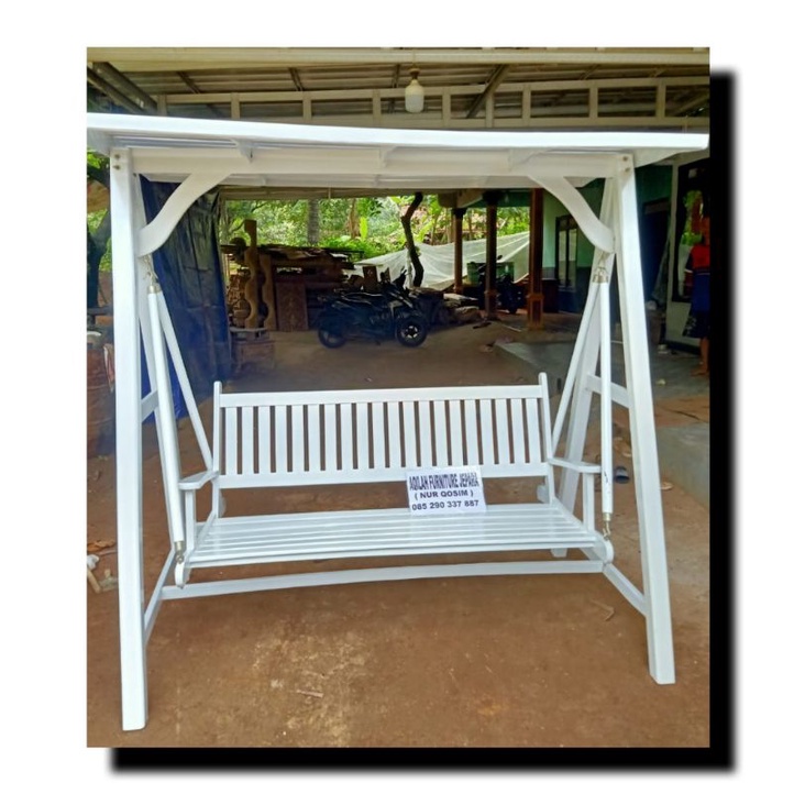 BANGKU TAMAN AYUNAN JATI BANGKU TERAS