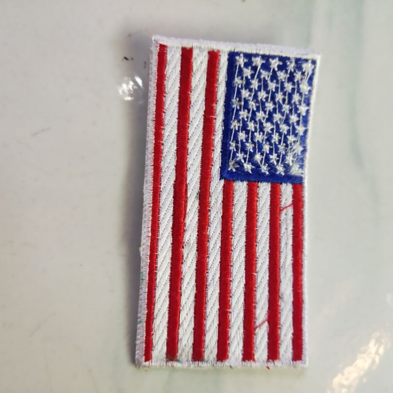 emblem patch bordir bendera amerika serikat