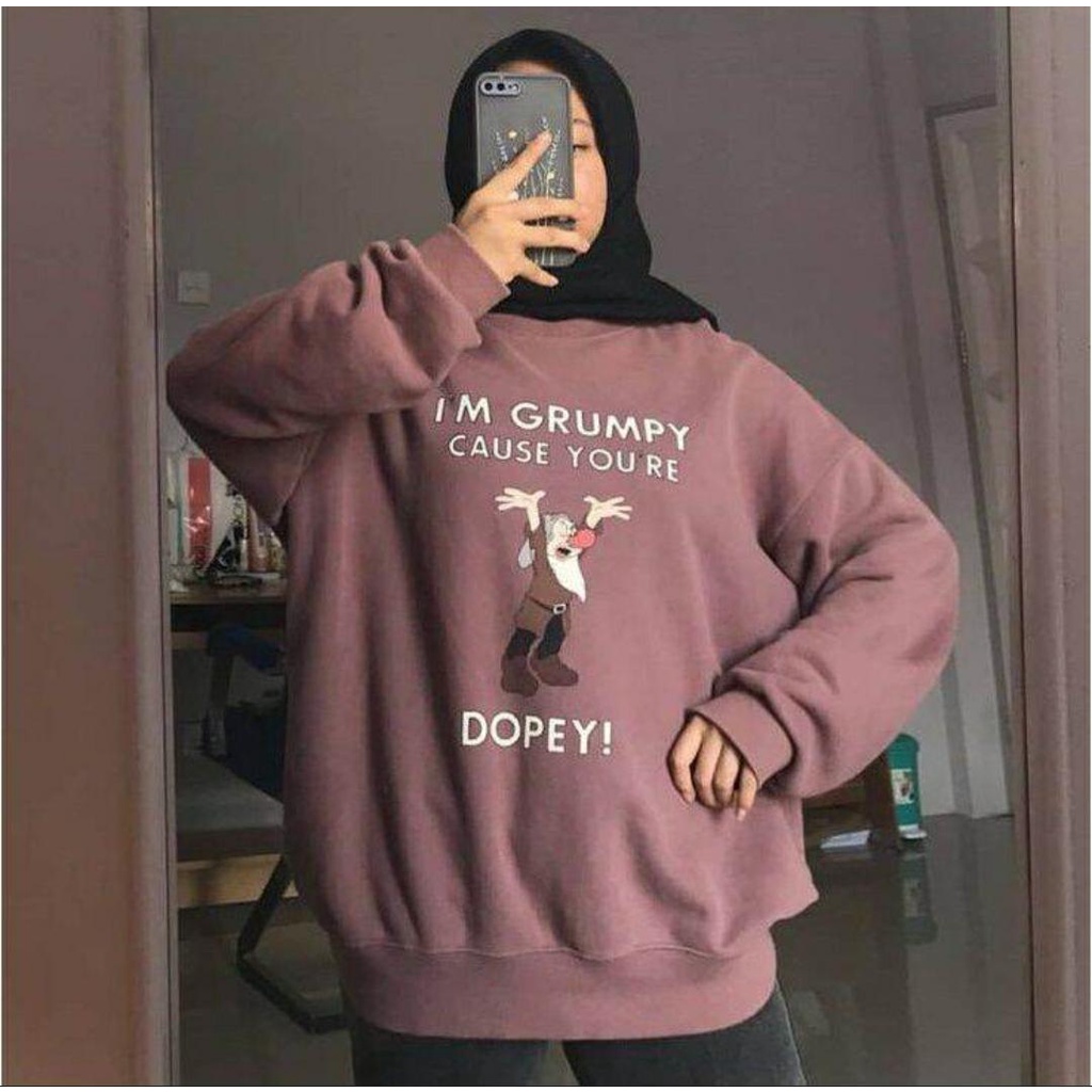 SWEATER WANITA I'M GRUMPY / SWEATER WANITA TEBAL