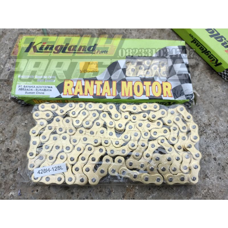RANTAI GOLD 428 128L KINGLANG RANTAI GOLD MODEL SSS 428 130L HONDA SUZUKI YAMAHA RX KING CB GL MP TI