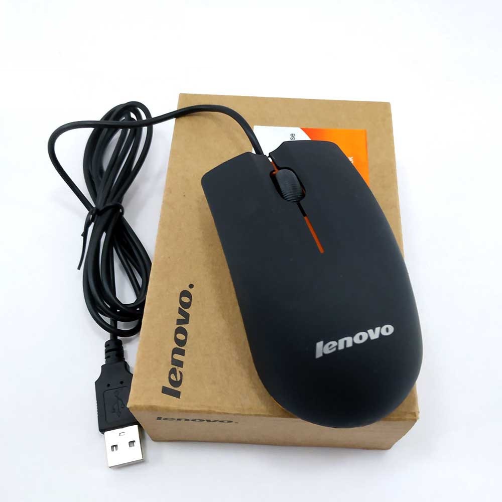 MOUSE LAPTOP LENOVO M20 WIRED MOUSE USB 800dpi MOUSE KABEL LENOVO MURAH OPTICAL MOUSE WIRED GAMING
