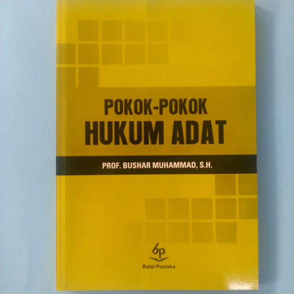 Jual Buku Original Pokok Pokok Hukum Adat Bushar Muhammad Balai