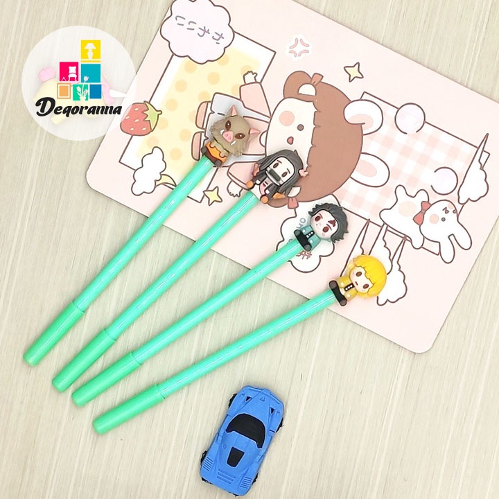 

Pulpen Demon Slayer Karakter Anime Tanjiro Zenitsu Nezuko Inosuke Pen Demon Slayer / Alat Tulis / Pulpen & Tinta