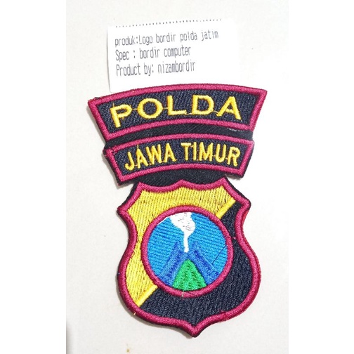 logo bordir polda jatim