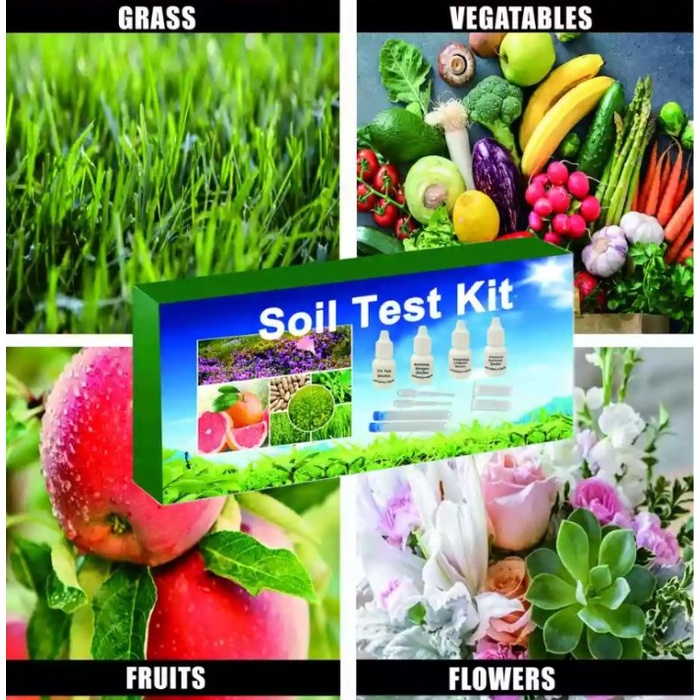 Soil Test Kit Alat Tes PH Tanah Ammonia Nitrogen Potassium Phosphorus