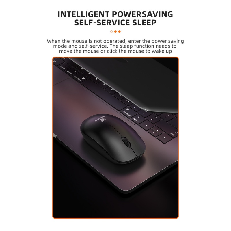 Mouse Wireless Bluetooth JR8 2.4Ghz 800-2400DPI Silent Klik - ACS