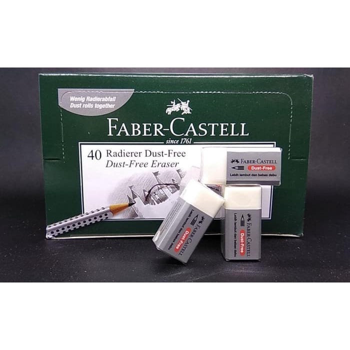 

[ Pack ] Penghapus Pensil Kecil - Faber Castell Dust Free Murah!