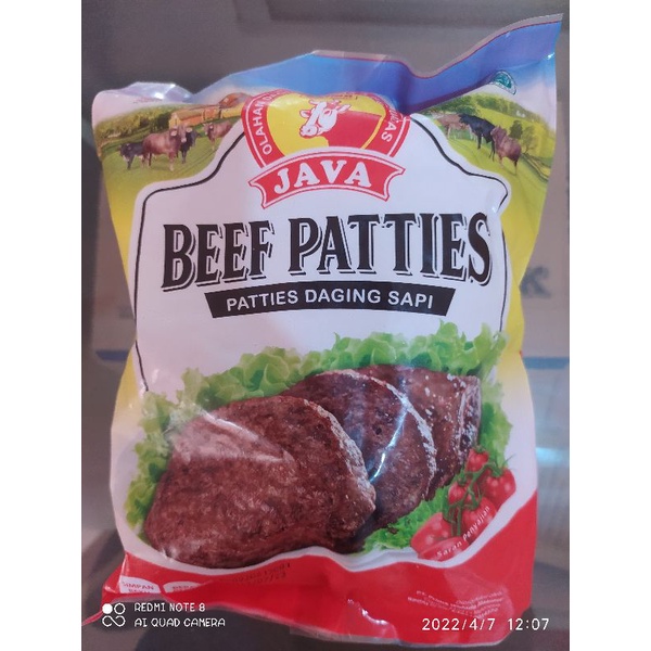 

Java beef paties 500gr