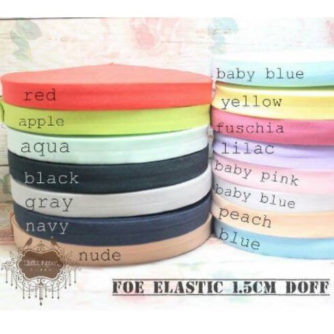 Foe elastic doff Per yard