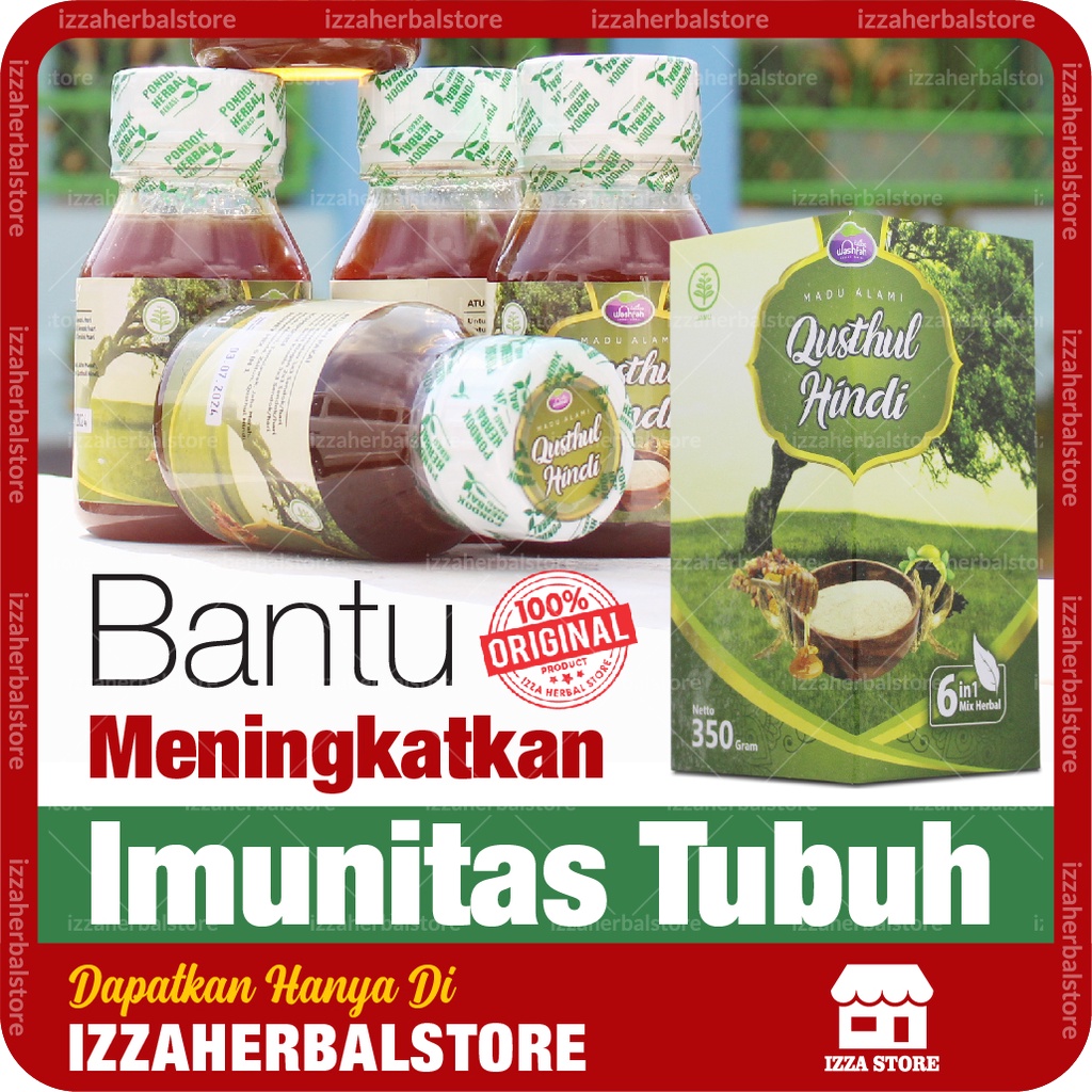 Madu Alami QUSTHUL HINDI 6 In 1 Mix Herbal Washfah 350gr Membantu Meningkatkan IMUNITAS Tubuh