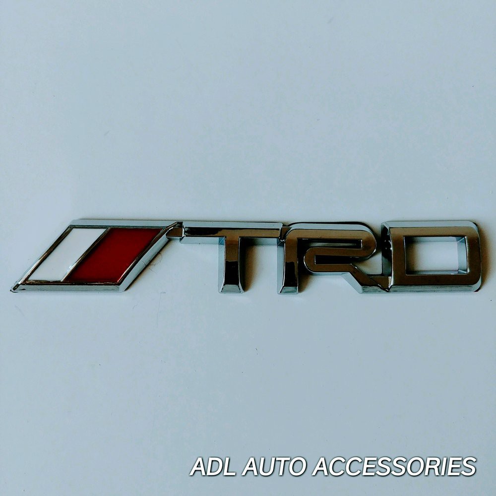 emblem stiker STICKER BELAKANG mobil logo trd plastik TOYOTA UNIVERSAL