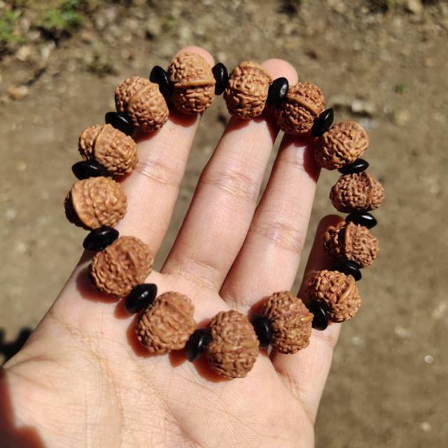 Gelang jenitri rudraksha ganesha mix manik