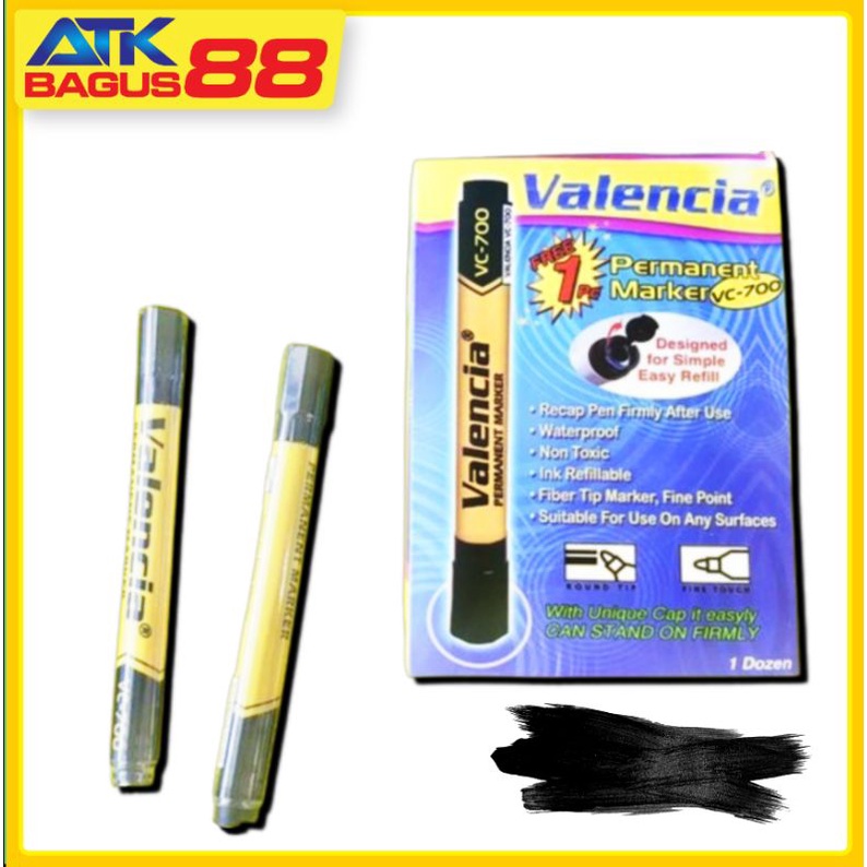 

SPIDOL PERMANEN Merk Valencia (Biru)