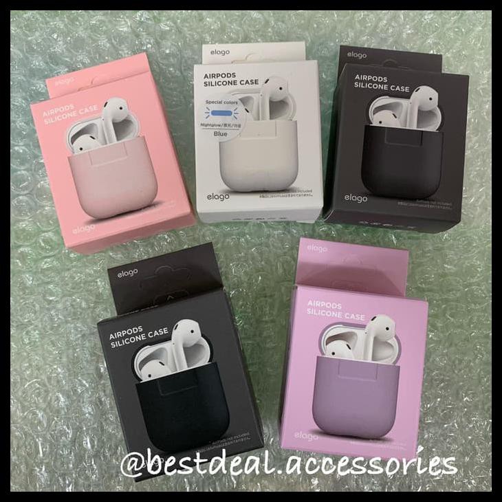 Elago Apple Airpods Silicone Case - Airpod Original Promo Price - Abu-abu