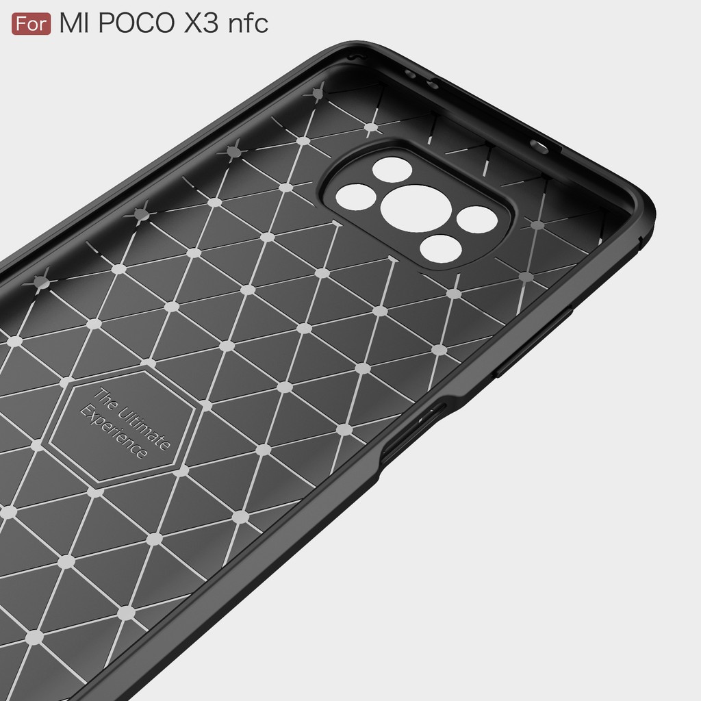 Casing Softcase Xiaomi Poco X3 NFC / Poco X3 Pro IPAKY Carbon Fiber Matte Softcase