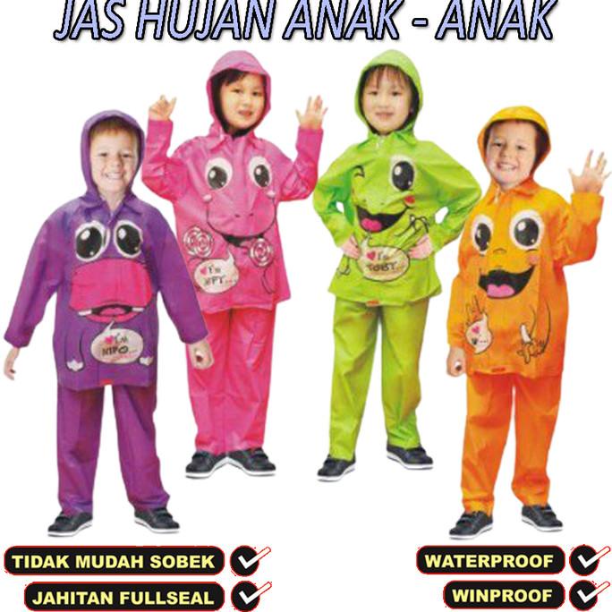 Jas hujan anak Kido Jas Hujan Anak Laki Laki Jas Hujan Anak Perempuan