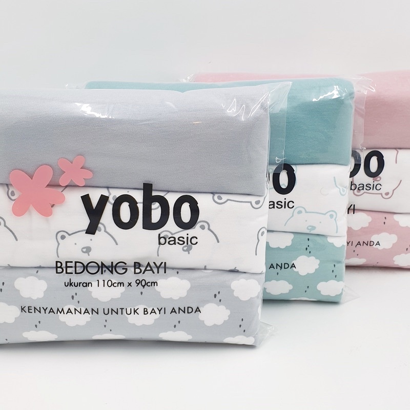 MIXED PACK YOBO Baby Swaddle Wraps Set of 3 | BEDONG BAYI (PACK)