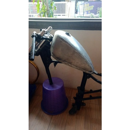 tangki sporter cembung polos gastank copper bobber scramberl