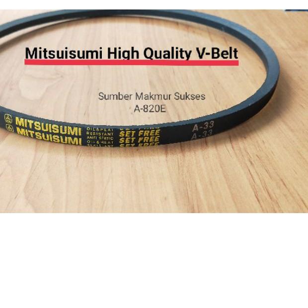 ֍ V BELT VANBELT FANBELT MESIN CUCI A820E A-820E A 820E A 820 E A33 A 33 A-33 MITSUISUMI GRADE A ☆