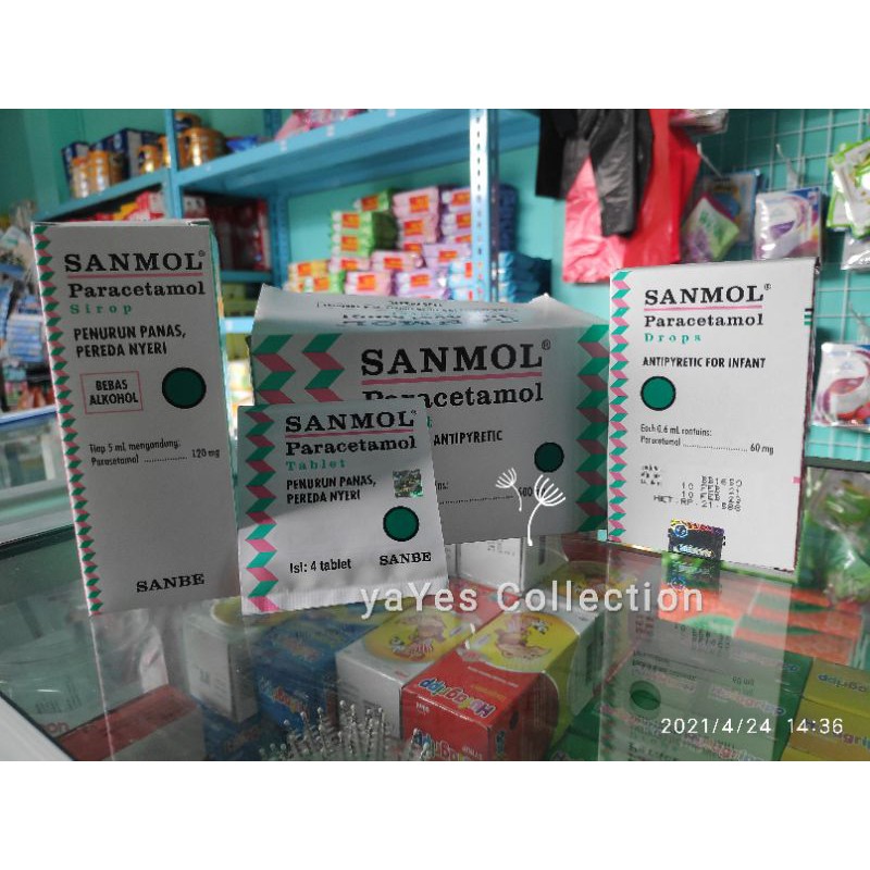 Sanmol drops drop obat penurun panas nyeri sirup syirup 60 ml Tablet paracetamol sakit gigi kepala