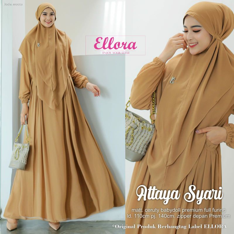 Attaya Syari Gamis Ceruti Murah by Ellora