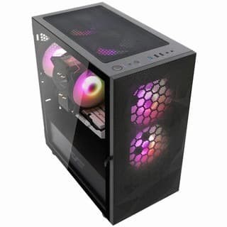 Casing DARKFLASH DLM21 Mesh Black Micro ATX Tempered | ITECHBALI