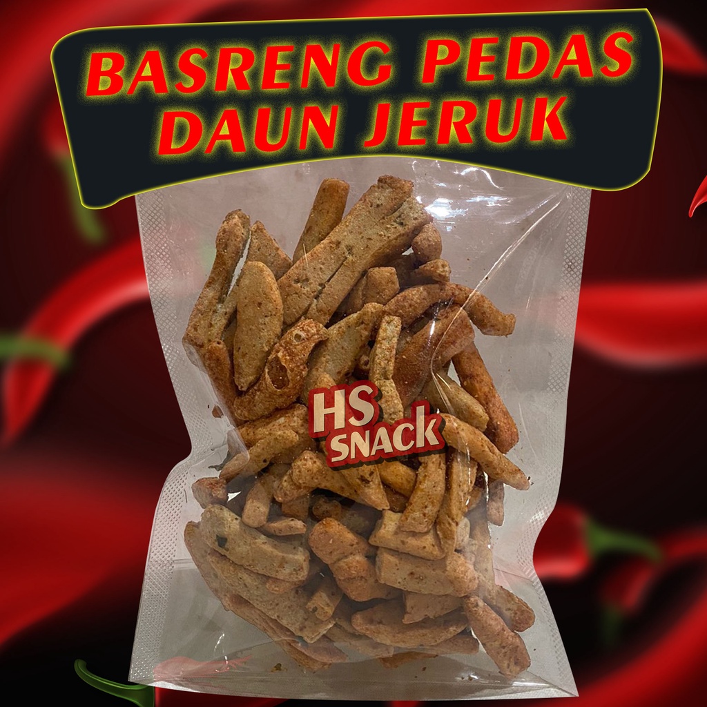 

hs snack - BASRENG STIK PEDAS DAUN JERUK / BASO GORENG / BASRENG VIRAL SULTAN 180g